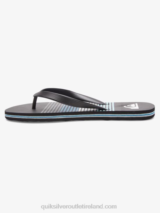 Men Quiksilver Molokai Art Flip-Flops N02TD526 black