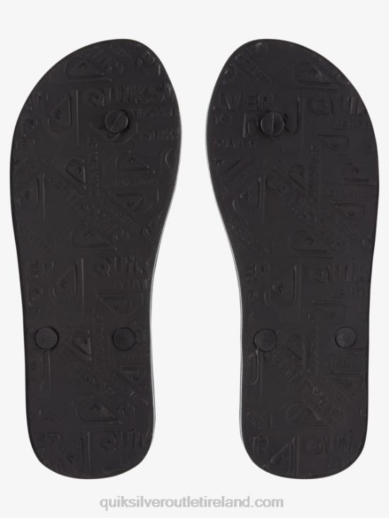 Men Quiksilver Molokai Art Flip-Flops N02TD526 black