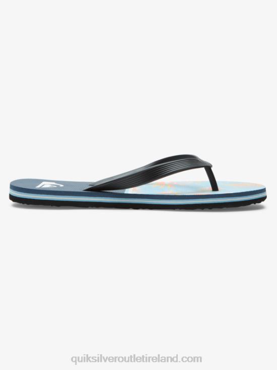 Men Quiksilver Molokai Division Flip Flops N02TD1638 blue 1