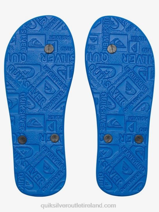 Men Quiksilver Molokai Flip-Flops N02TD1589 black/blue