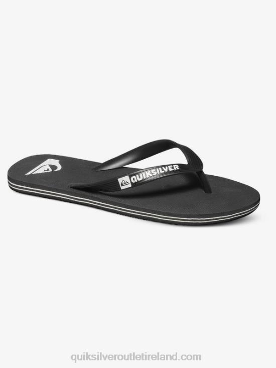 Men Quiksilver Molokai Flip-Flops N02TD1591 black/white