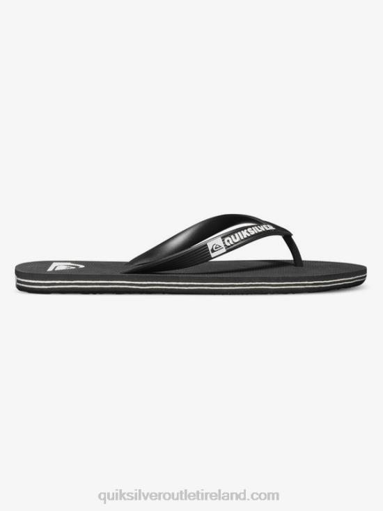 Men Quiksilver Molokai Flip-Flops N02TD1591 black/white