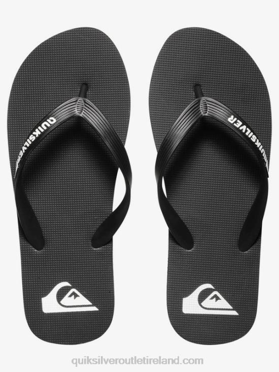 Men Quiksilver Molokai Flip-Flops N02TD1591 black/white