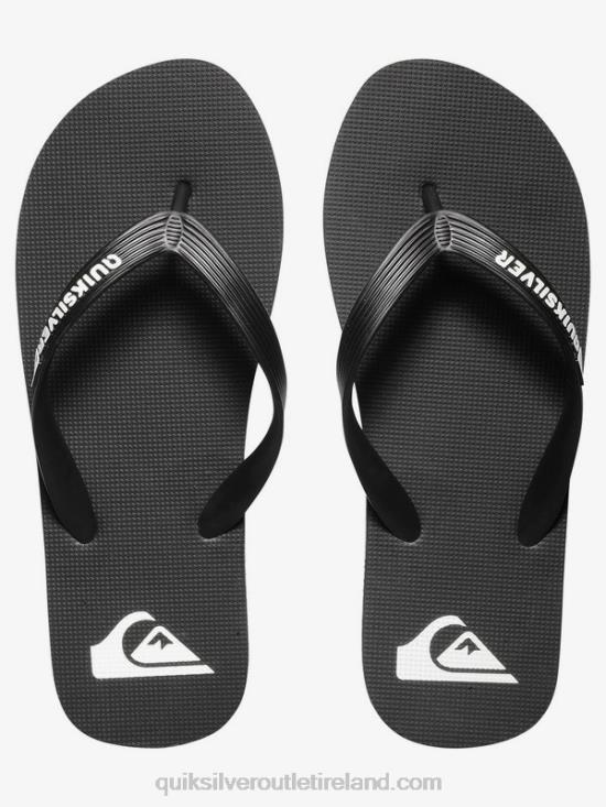Men Quiksilver Molokai Flip-Flops N02TD1591 black/white