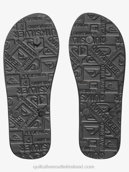 Men Quiksilver Molokai Flip-Flops N02TD1591 black/white