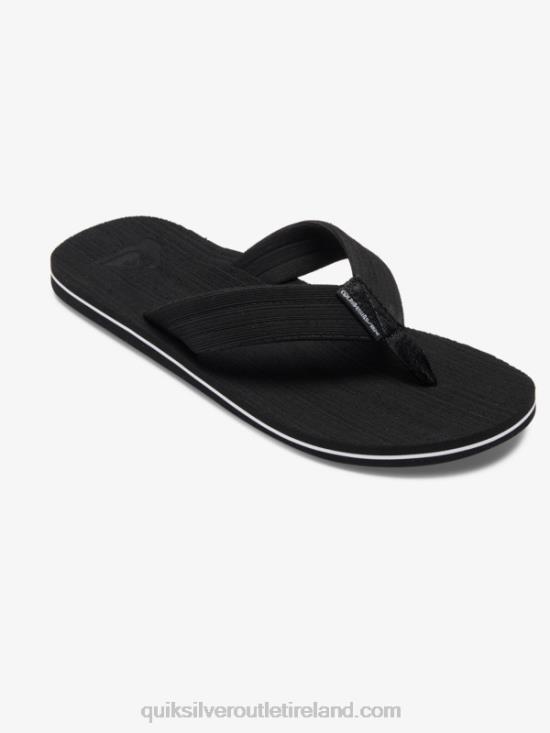 Men Quiksilver Molokai Layback Sandals N02TD1249 black/white