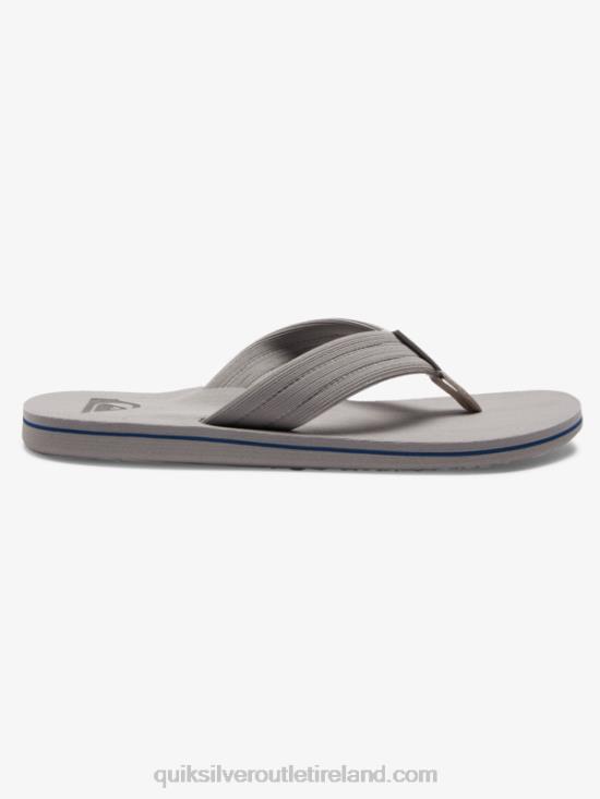 Men Quiksilver Molokai Layback Sandals N02TD1250 grey/white