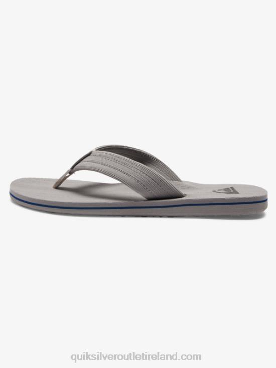 Men Quiksilver Molokai Layback Sandals N02TD1250 grey/white