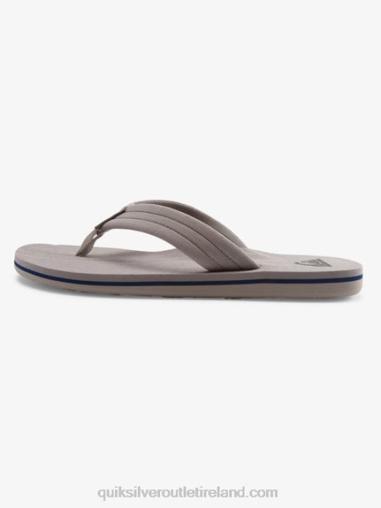 Men Quiksilver Molokai Layback Sandals N02TD1250 grey/white