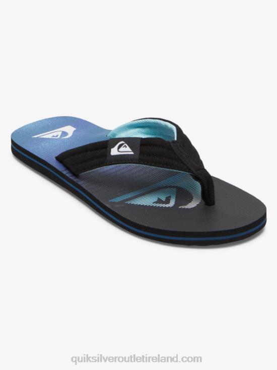 Men Quiksilver Molokai Layback Sandals N02TD496 black/green/blue