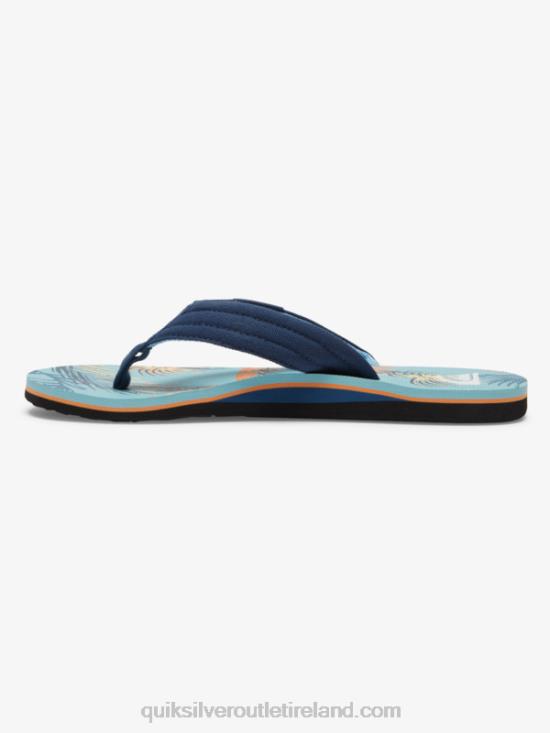 Men Quiksilver Molokai Layback Sandals N02TD498 blue/black/yellow