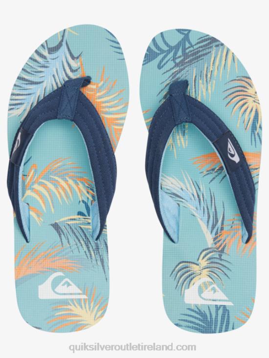 Men Quiksilver Molokai Layback Sandals N02TD498 blue/black/yellow