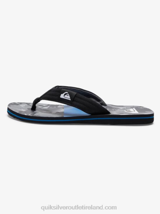 Men Quiksilver Molokai Layback Sandals N02TD500 black/grey