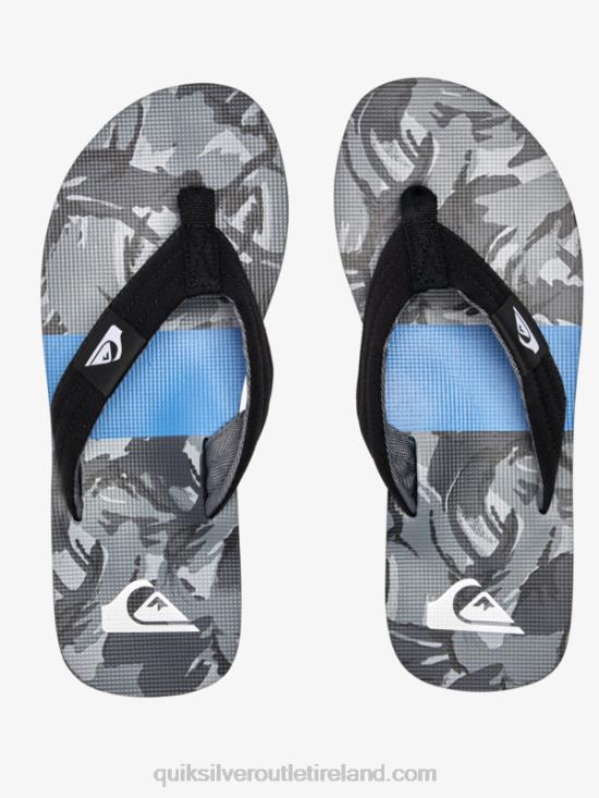Men Quiksilver Molokai Layback Sandals N02TD500 black/grey