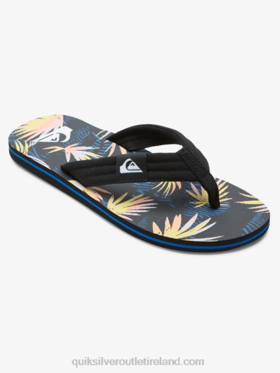 Men Quiksilver Molokai Layback Sandals N02TD501 black/blue/pink