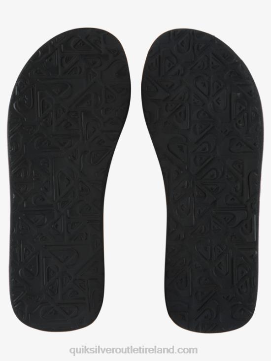 Men Quiksilver Molokai Layback Sandals N02TD502 black/orange/grey