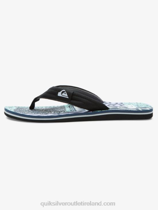 Men Quiksilver Molokai Layback Sandals N02TD504 blue/grey
