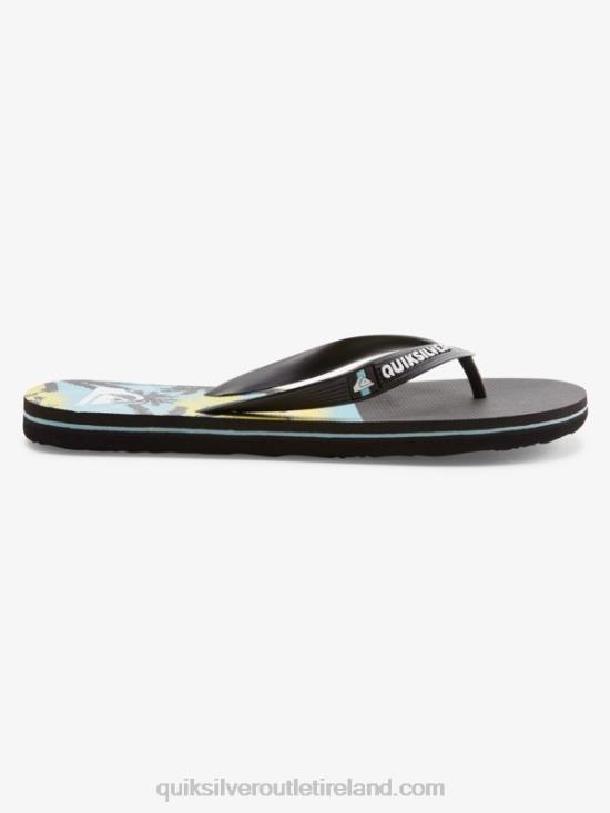 Men Quiksilver Molokai Panel Flip-Flops N02TD574 black