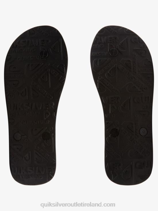 Men Quiksilver Molokai Panel Flip-Flops N02TD574 black
