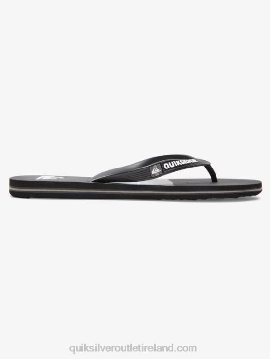 Men Quiksilver Molokai Resin Tint Flip-Flops N02TD1788 black/grey