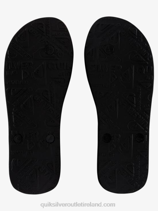 Men Quiksilver Molokai Resin Tint Flip-Flops N02TD1789 black/blue/grey