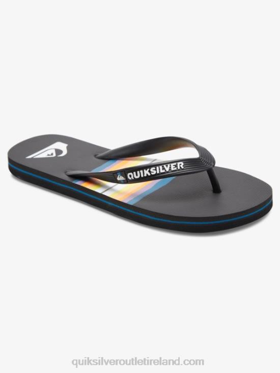 Men Quiksilver Molokai Resin Tint Flip-Flops N02TD1791 black