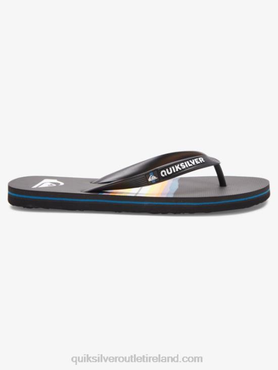 Men Quiksilver Molokai Resin Tint Flip-Flops N02TD1791 black
