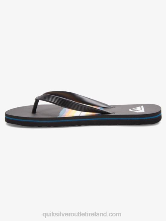Men Quiksilver Molokai Resin Tint Flip-Flops N02TD1791 black