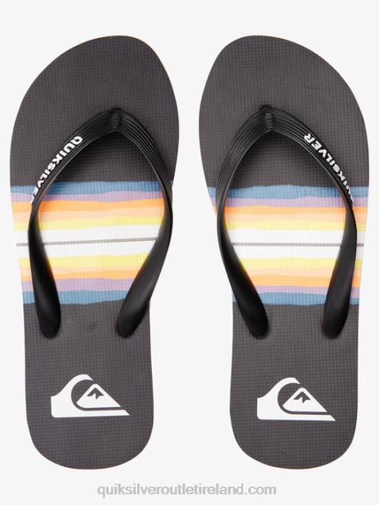 Men Quiksilver Molokai Resin Tint Flip-Flops N02TD1791 black
