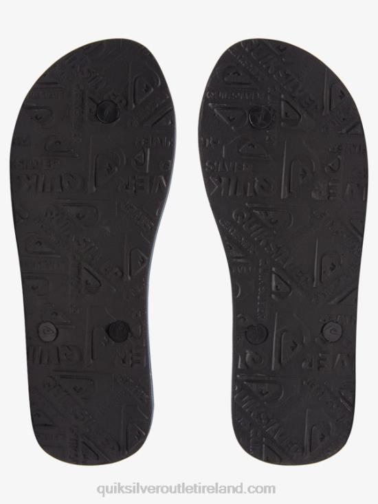 Men Quiksilver Molokai Resin Tint Flip-Flops N02TD1791 black