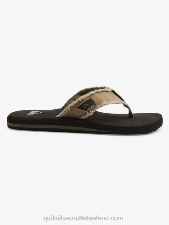 Men Quiksilver Monkey Abyss Sandals N02TD1292 green/black/brown