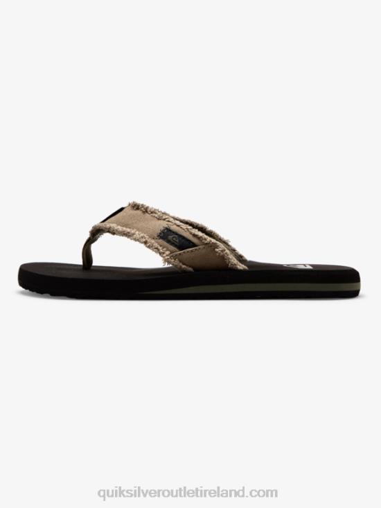 Men Quiksilver Monkey Abyss Sandals N02TD1292 green/black/brown
