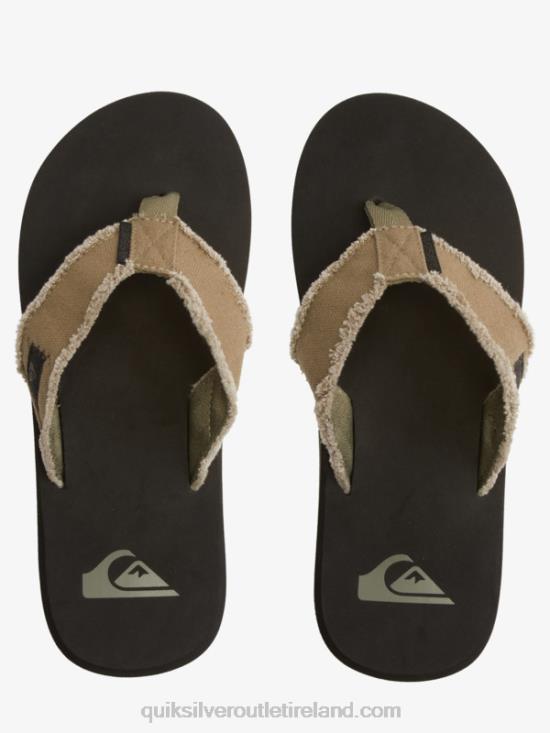 Men Quiksilver Monkey Abyss Sandals N02TD1292 green/black/brown