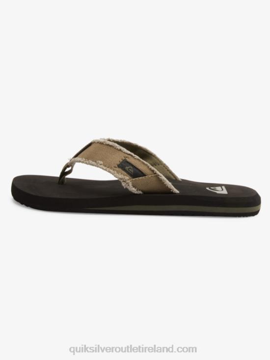 Men Quiksilver Monkey Abyss Sandals N02TD1292 green/black/brown