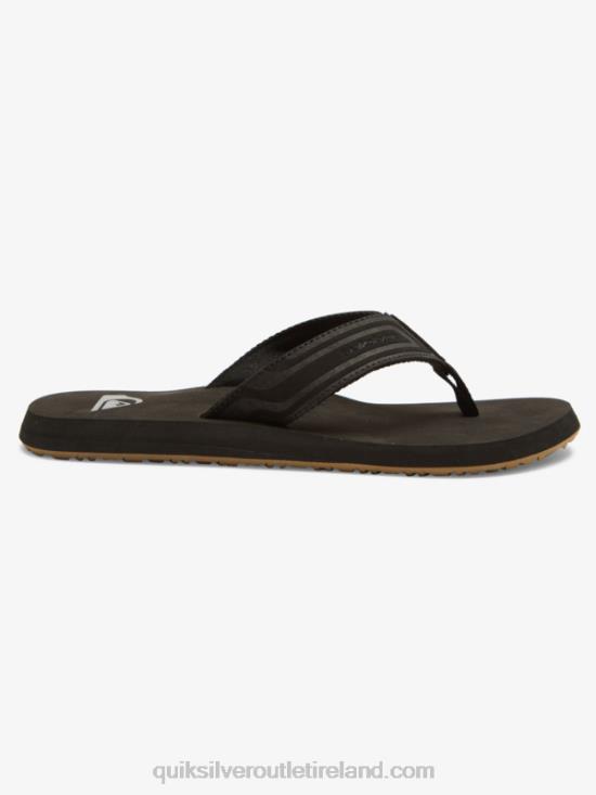 Men Quiksilver Monkey Wrench Core Slide Sandals N02TD971 black