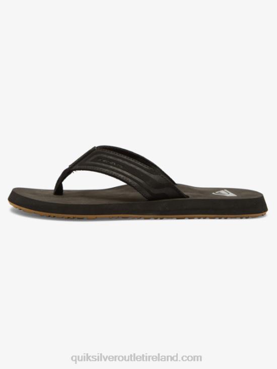 Men Quiksilver Monkey Wrench Core Slide Sandals N02TD971 black