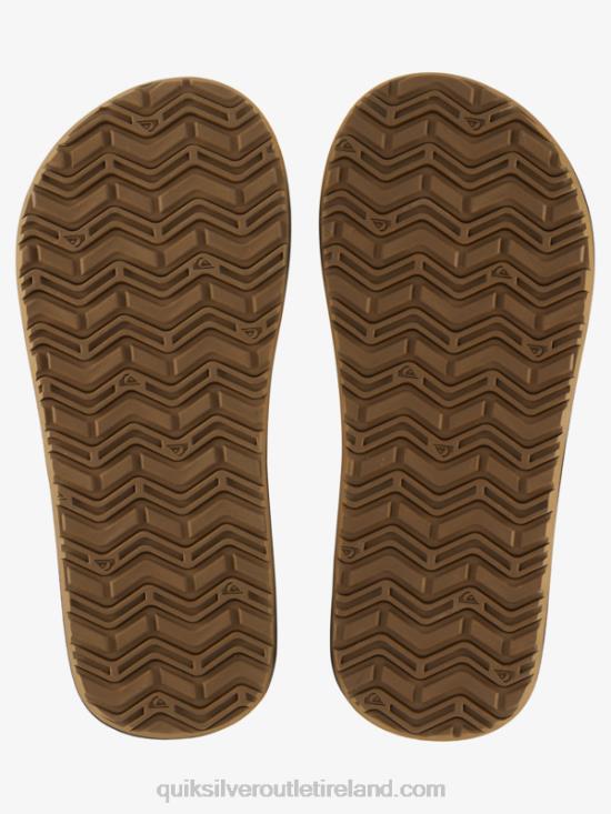 Men Quiksilver Monkey Wrench Core Slide Sandals N02TD971 black