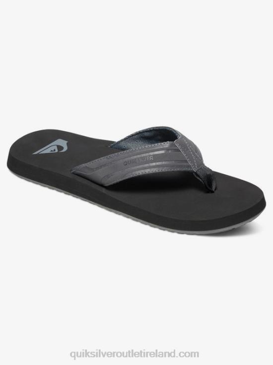 Men Quiksilver Monkey Wrench Sandals N02TD1645 grey/black
