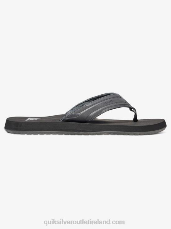 Men Quiksilver Monkey Wrench Sandals N02TD1645 grey/black
