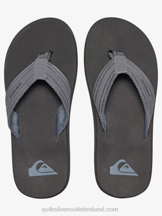 Men Quiksilver Monkey Wrench Sandals N02TD1645 grey/black