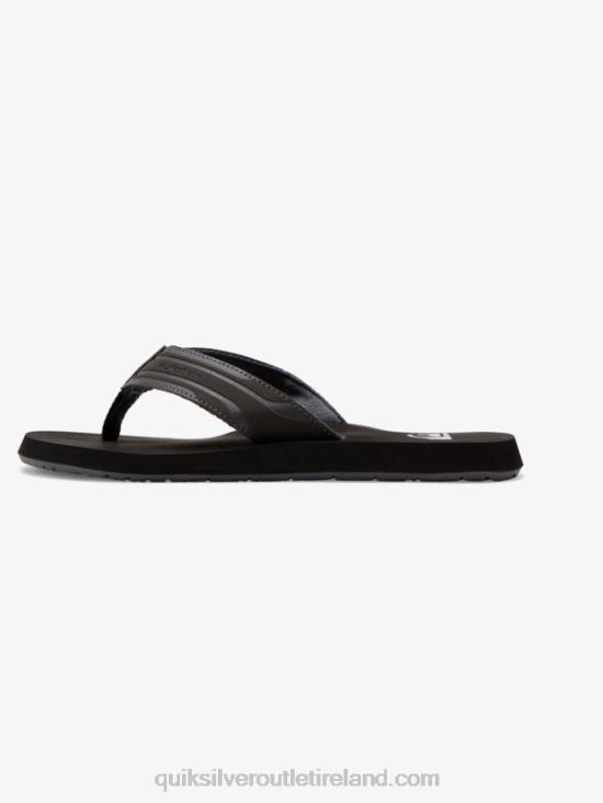 Men Quiksilver Monkey Wrench Sandals N02TD1645 grey/black