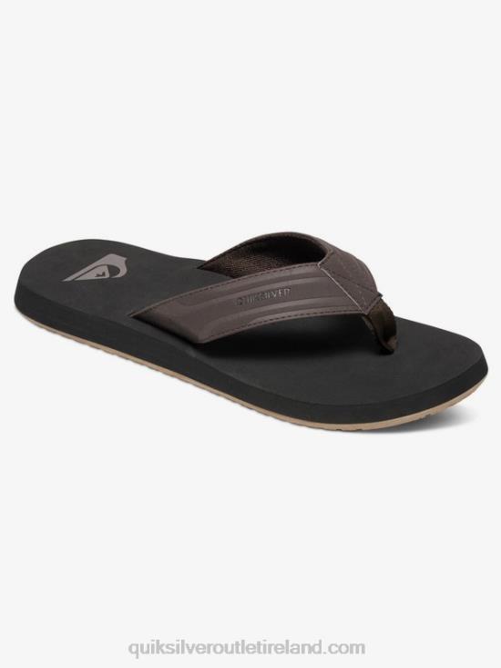 Men Quiksilver Monkey Wrench Sandals N02TD1646 brown/black