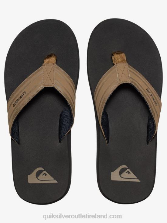 Men Quiksilver Monkey Wrench Sandals N02TD1647 tan - solid