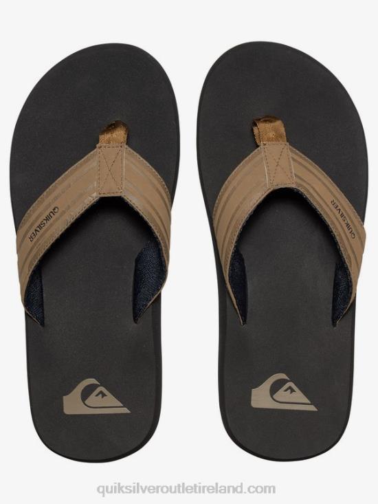 Men Quiksilver Monkey Wrench Sandals N02TD1647 tan - solid
