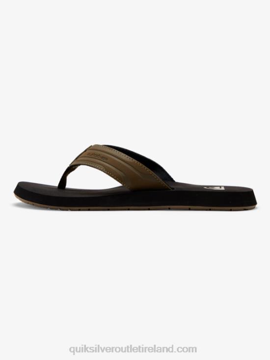 Men Quiksilver Monkey Wrench Sandals N02TD1647 tan - solid