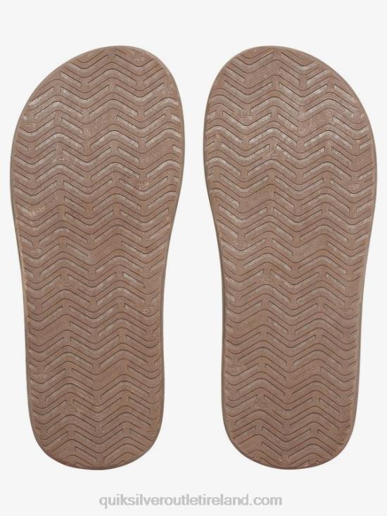 Men Quiksilver Monkey Wrench Sandals N02TD1647 tan - solid