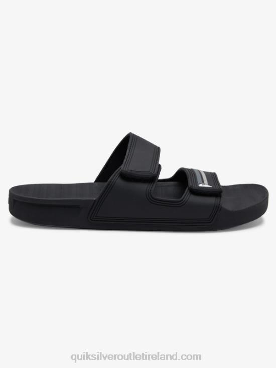 Men Quiksilver Rivi Double Adjust Sandals N02TD1076 black/grey