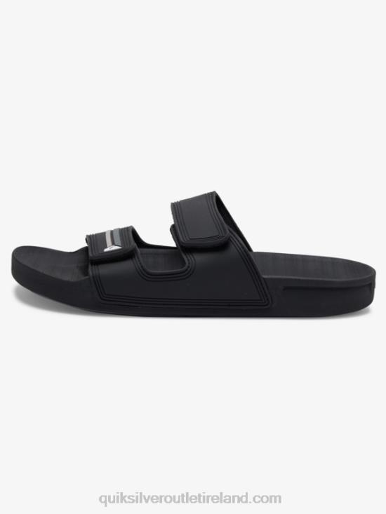 Men Quiksilver Rivi Double Adjust Sandals N02TD1076 black/grey