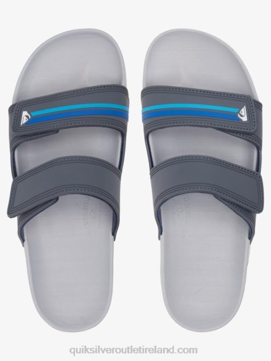 Men Quiksilver Rivi Double Adjust Sandals N02TD1079 grey/blue