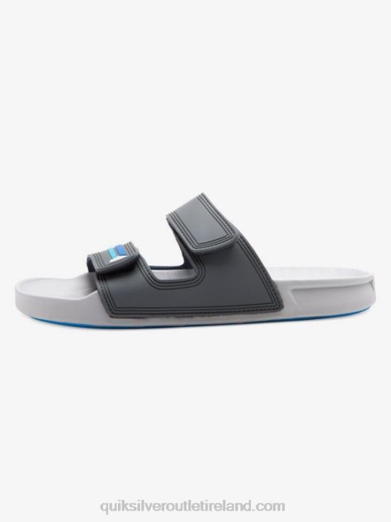 Men Quiksilver Rivi Double Adjust Sandals N02TD1079 grey/blue